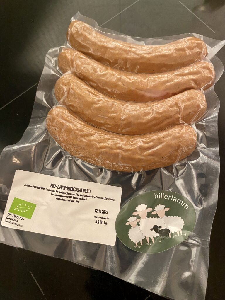 Bio-Lammbockwurst